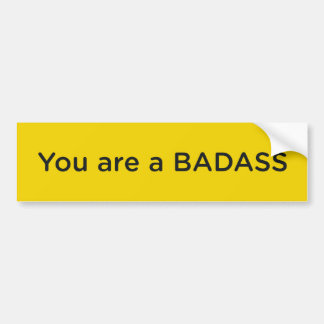 Adesivo Para Carro Jen Sincero Badass Bumper Sticker