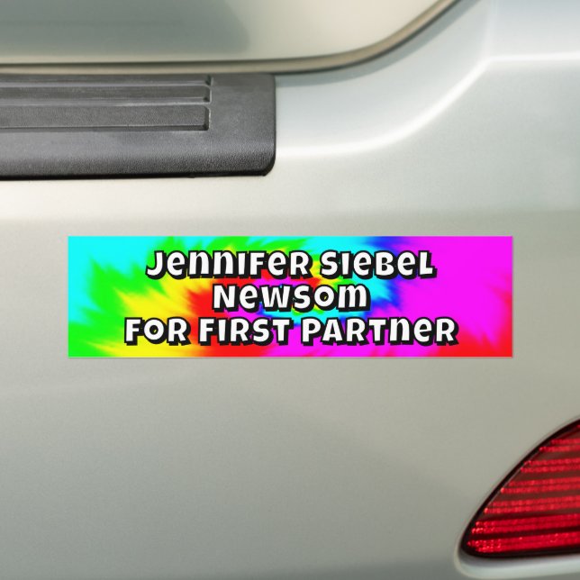 Adesivo Para Carro Jennifer Seibel Newsom for first partner (No carro)