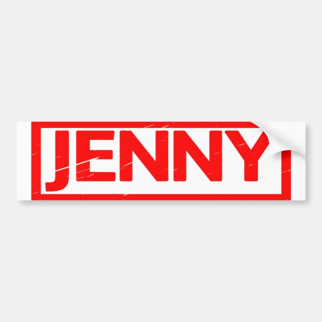Adesivo Para Carro Jenny Stamp (Frente)