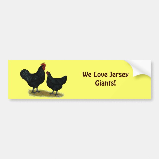 Adesivo Para Carro Jersey Giant Chickens (Frente)
