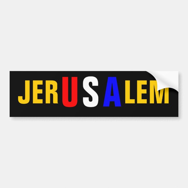 ADESIVO PARA CARRO JERUSALEM (Frente)