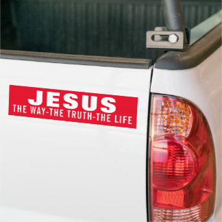 ADESIVO PARA CARRO JESUS A FORMA COMO A VERDADE É A VIDA
