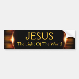 Adesivo Para Carro Jesus, A Luz do Mundo