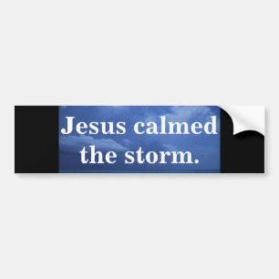 ADESIVO PARA CARRO JESUS ACALMOU A TEMPESTADE