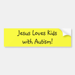 Adesivo Para Carro Jesus ama o autismo de Kidswith!