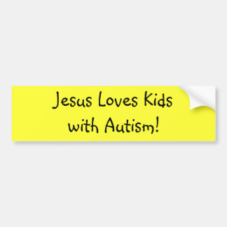 Adesivo Para Carro Jesus ama o autismo de Kidswith!