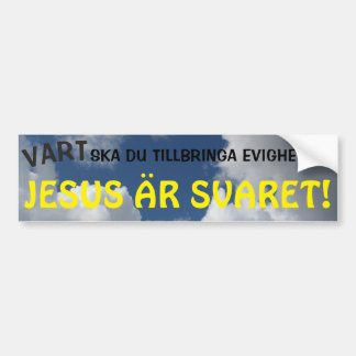 ADESIVO PARA CARRO JESUS ÄR SVARET!