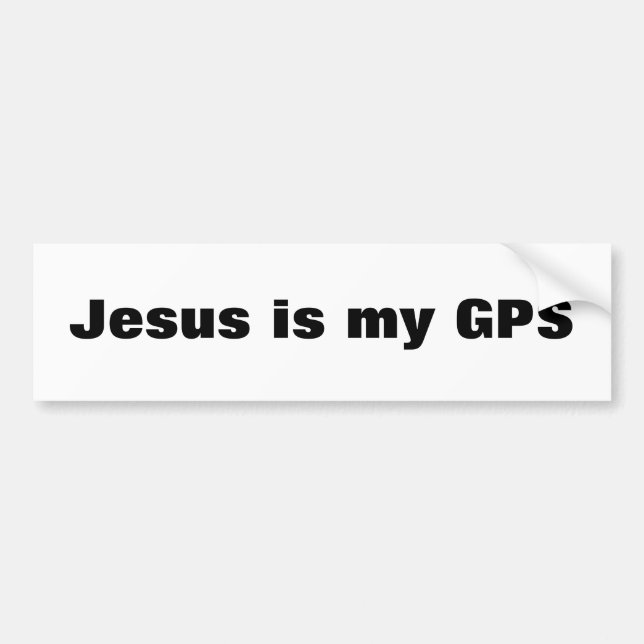 Adesivo Para Carro Jesus é meu GPS (Frente)