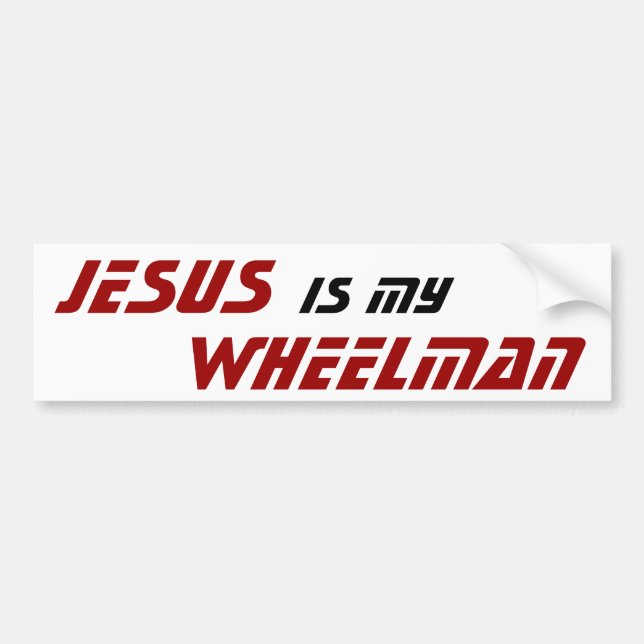 Adesivo Para Carro JESUS é meu WHEELMAN (Frente)