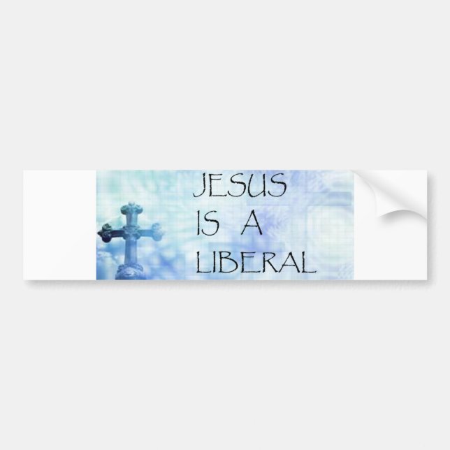 Adesivo Para Carro Jesus é um liberal (Frente)