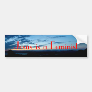 Adesivo Para Carro Jesus é uma feminista