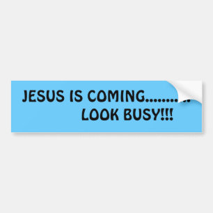 ADESIVO PARA CARRO JESUS ESTÁ VINDO ........... OLHE