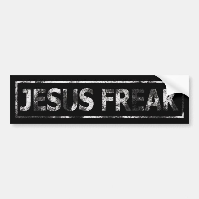 Adesivo Para Carro Jesus Freak (Frente)