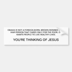 Adesivo Para Carro Jesus não é Obama