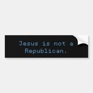 Adesivo Para Carro Jesus não é um republicano