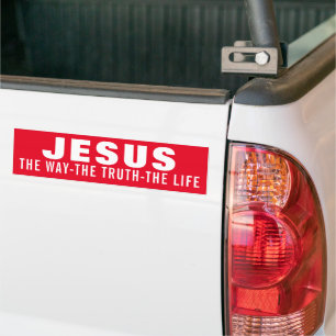 ADESIVO PARA CARRO JESUS O CAMINHO A VERDADE A VIDA 