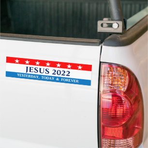 Adesivo Para Carro Jesus para Presidente Todos os Anos