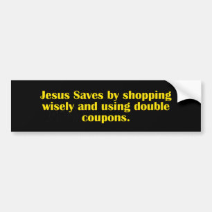 Adesivo Para Carro Jesus salva Comprando sabiamente