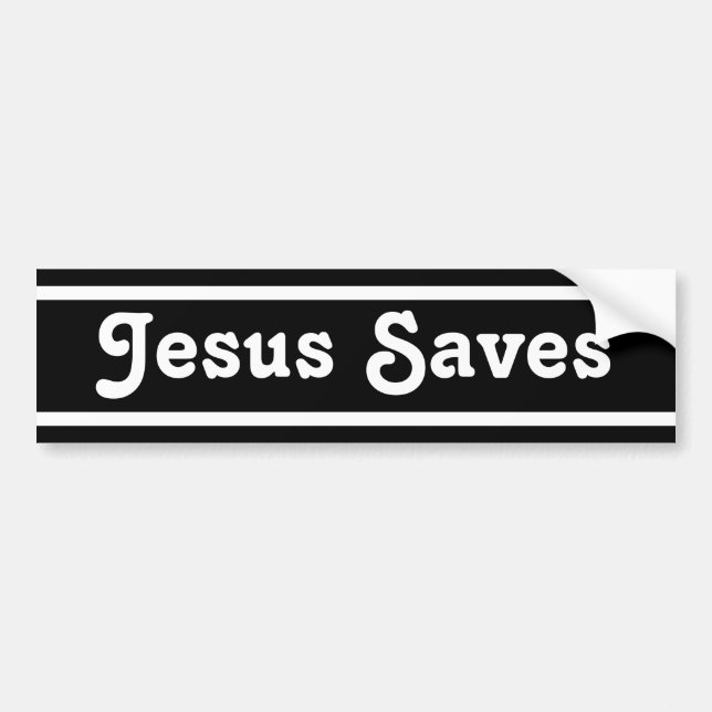Adesivo Para Carro Jesus salvar (Frente)