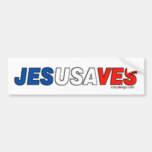 Adesivo Para Carro Jesus salvar Bumperstickers