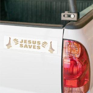 ADESIVO PARA CARRO JESUS SAVES