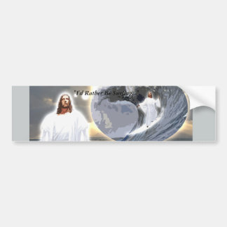 Adesivo Para Carro Jesus surfando Bumpersticker