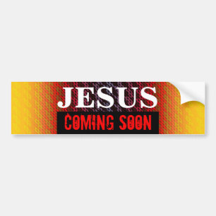Adesivo Para Carro JESUS VINDO EM BREVE Bumper Sticker