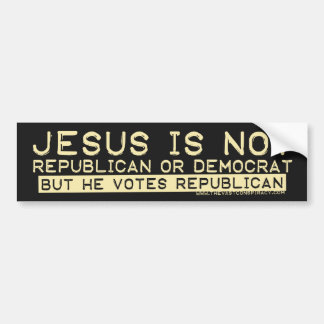 Adesivo Para Carro Jesus vota o republicano