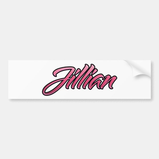 Adesivo Para Carro Jillian Aufkleber Sticker rosa desvanecido (Frente)