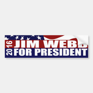 Adesivo Para Carro JIM WEBB Presidente 2016