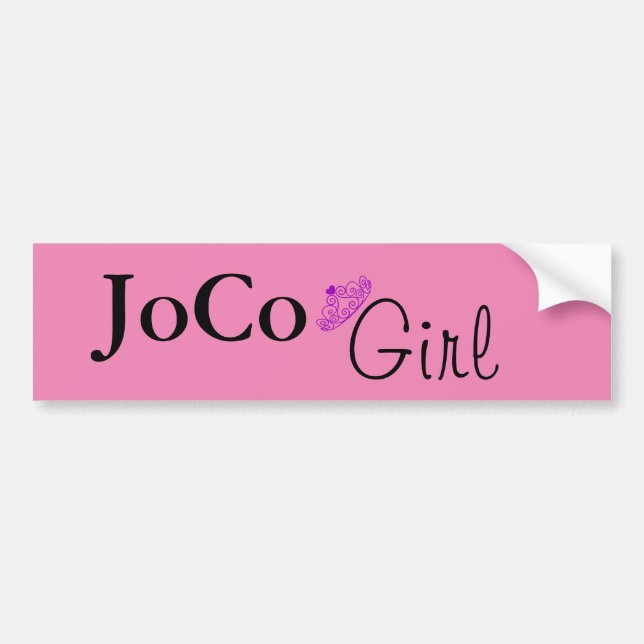 Adesivo Para Carro JoCo Girl a rosa (Frente)
