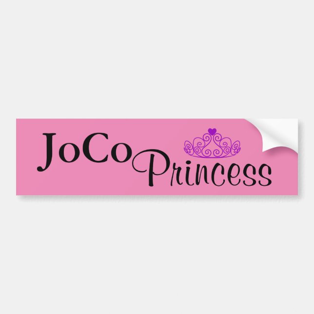 Adesivo Para Carro JoCo Princesa a rosa (Frente)
