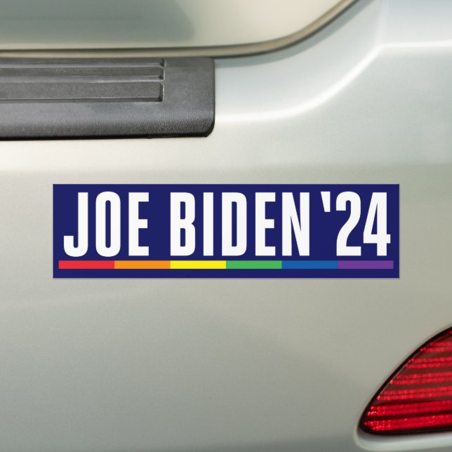 Adesivo Para Carro Joe Biden 2024 Orgulho LGBT (No carro)
