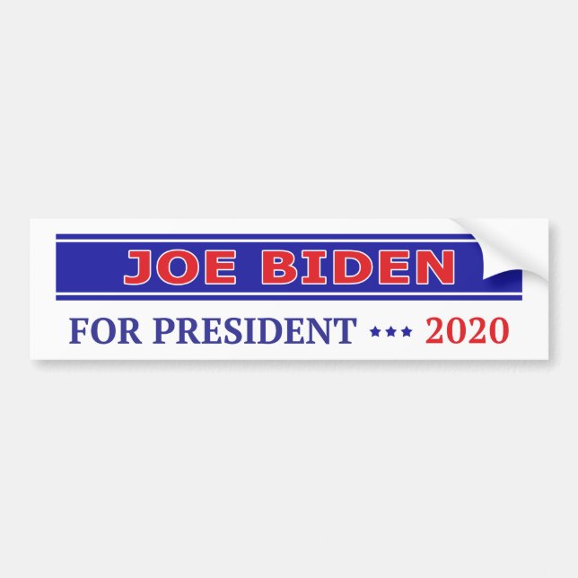 Adesivo Para Carro Joe Biden para o Presidente 2020 (Frente)