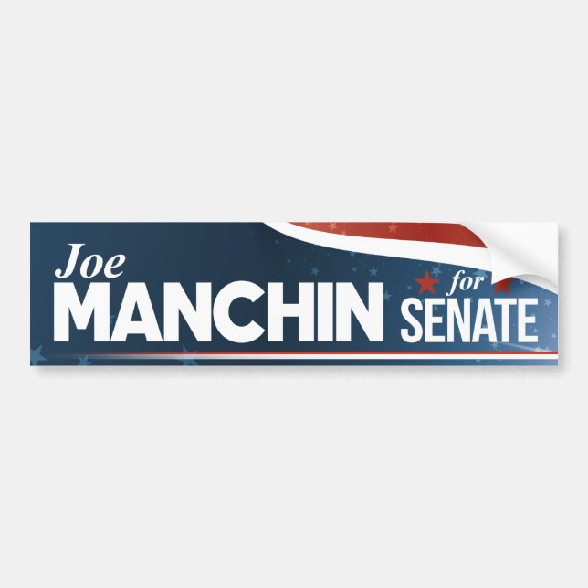 Adesivo Para Carro Joe Manchin para o Senado (Frente)