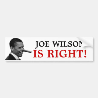 ADESIVO PARA CARRO JOE WILSON É DIREITO