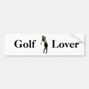 Adesivo Para Carro Jogador de golfe da mulher