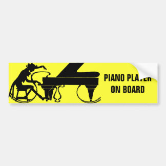 Adesivo Para Carro Jogador de piano a bordo!