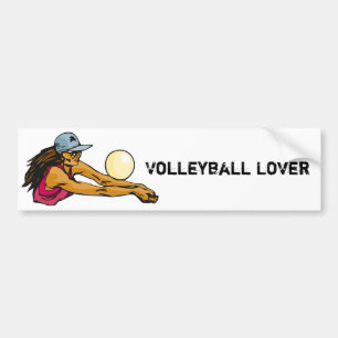 Adesivo Para Carro Jogador de voleibol fêmea