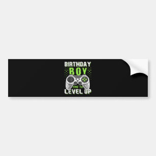 Adesivo Para Carro Jogo de Vídeo do Birthday Boy Level Up