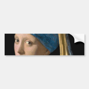 Adesivo Para Carro Johannes Vermeer - Rapariga com um Ouriço de Pérol