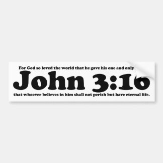 Adesivo Para Carro John 3:16