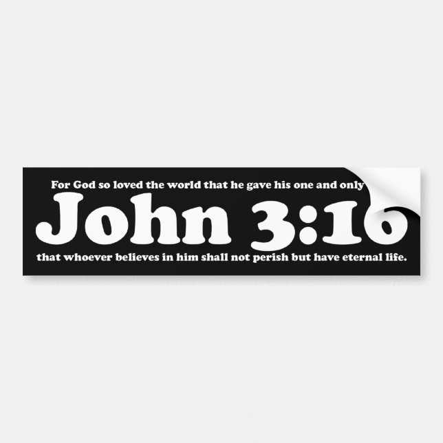 Adesivo Para Carro John 3:16 2 (Frente)