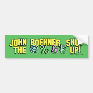 Adesivo Para Carro John Boehner fechou o @%&# acima!