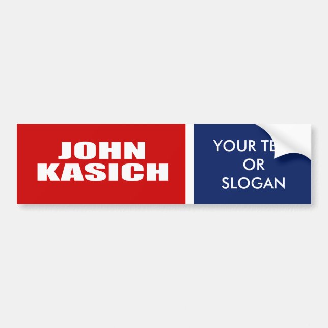 ADESIVO PARA CARRO JOHN KASICH PARA O GOVERNADOR (Frente)