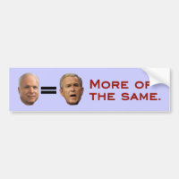 John McCain = George W. Bush
