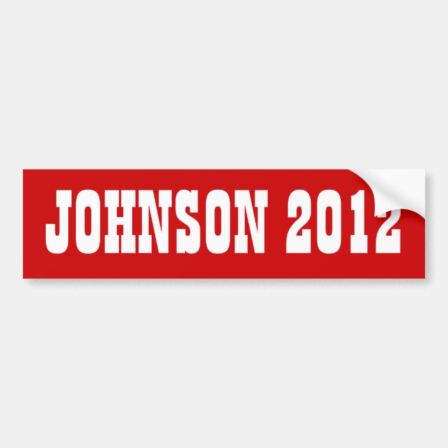 Adesivo Para Carro Johnson 2012 (Frente)