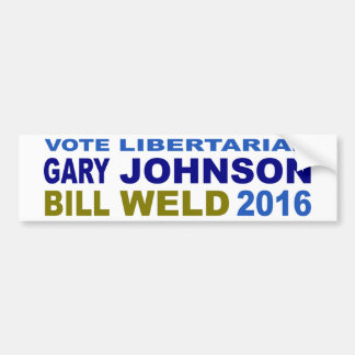 Adesivo Para Carro Johnson-Solda 2016 do libertário do voto