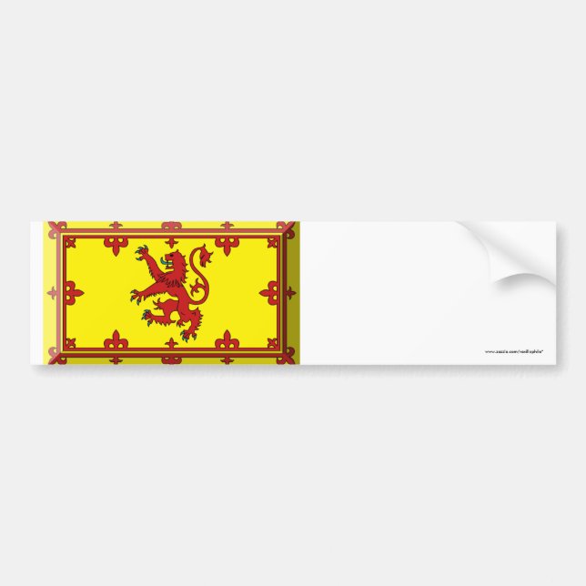Adesivo Para Carro Jóia da bandeira do leão de Scotland (Frente)