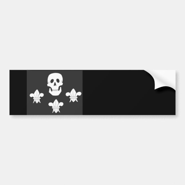 ADESIVO PARA CARRO JOLLY ROGER SKULL E TRÊS MENTIRAS FLAG (Frente)
